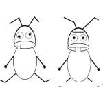 Dibujo para colorear Hormigas Trancas Y Barrancas Del Hormiguero Para Colorear