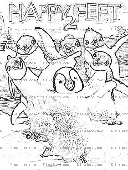 Dibujo para colorear Happy Feet 2 Movie Coloring Page Para Colorear Y Pintar