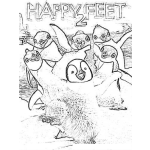 Dibujo para colorear Happy Feet 2 Movie Coloring Page Para Colorear Y Pintar