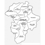 Dibujo para colorear Colorear Mapa Con Los Municipios Del Departamento De Guatemala