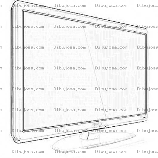 Dibujo para colorear LCD TV Online Coloring Page Para Pintar Y Colorear Television Plasma