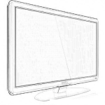 Dibujo para colorear LCD TV Online Coloring Page Para Pintar Y Colorear Television Plasma