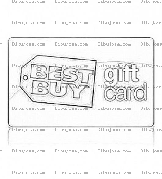 Dibujo para colorear Best Buy Gift Card Coloring Page