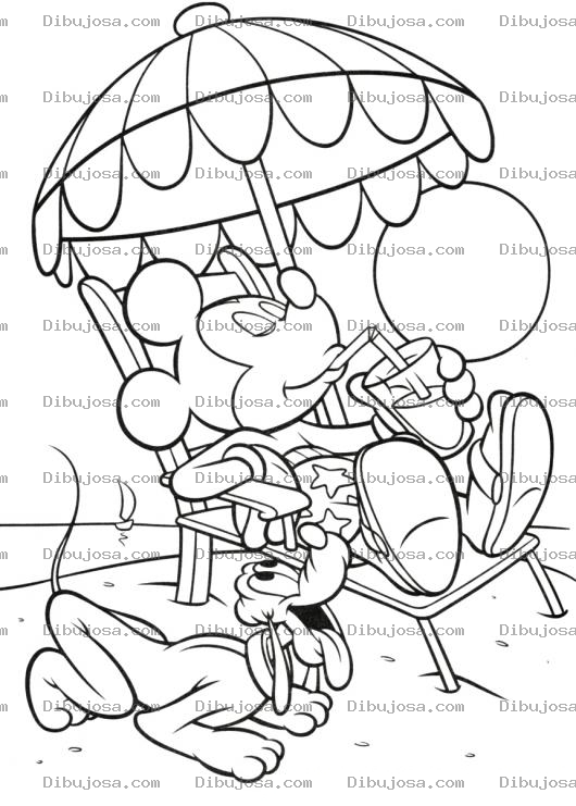 Dibujo para colorear Coloring Mickey Mouse