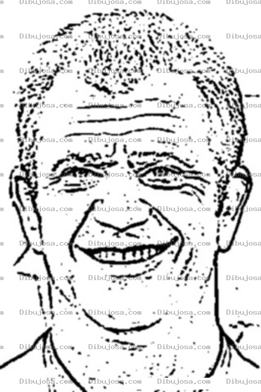 Dibujo para colorear Dibujo De Mel Gibson Para Colorear Pintar E Imprimir