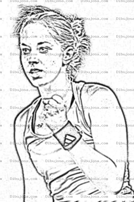 Dibujo para colorear Sabine Lisicki Coloring Page Para Pintar Y Colorear
