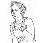 Dibujo para colorear Sabine Lisicki Coloring Page Para Pintar Y Colorear