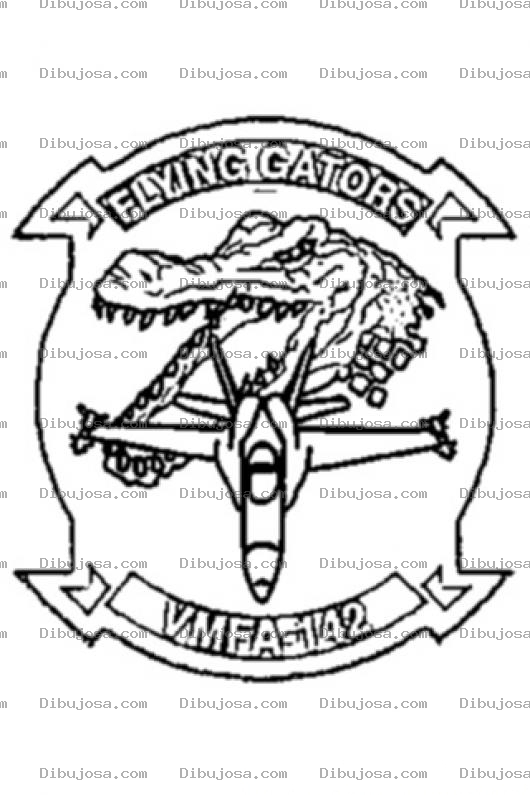 Dibujo para colorear Flying Gators Coloring Page Para Pintar Y Colorear