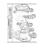 Dibujo para colorear Entourage Online Coloring Page Para Pintar Y Colorear