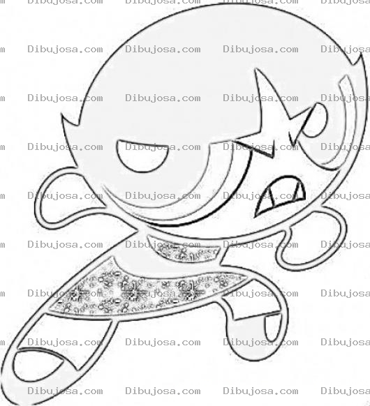 Dibujo para colorear Dibujo De Chica Super Poderosa Para Colorear Pintar E Imprimir