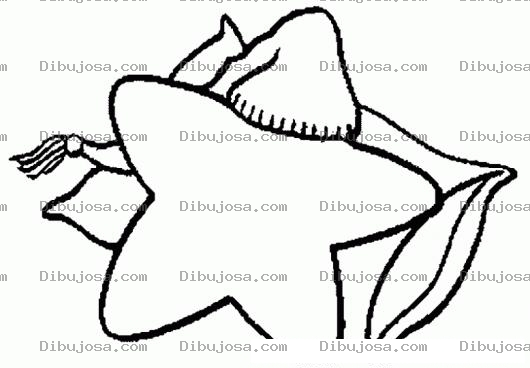 Dibujo para colorear Pintar Y Colorear Estrella Durmiendo