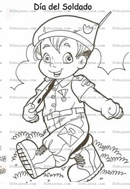 Dibujo para colorear Soldadito Para Colorear