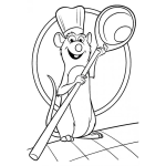 Dibujo para colorear Dibujo De Ratatouile Para Colorear