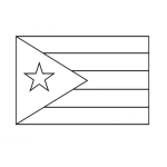 Dibujo para colorear Colorear Bandera De Puerto Rico