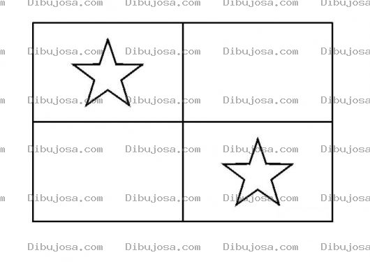 Dibujo para colorear Colorear Bandera De Panama