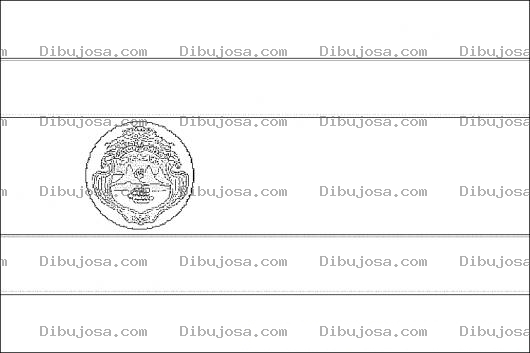 Dibujo para colorear Colorear Bandera De Costa Rica