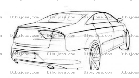 Dibujo para colorear Colorear Prototipo De Carro Dibujado A Lapiz