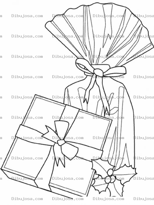Dibujo para colorear Regalitos De Navidad Para Colorear