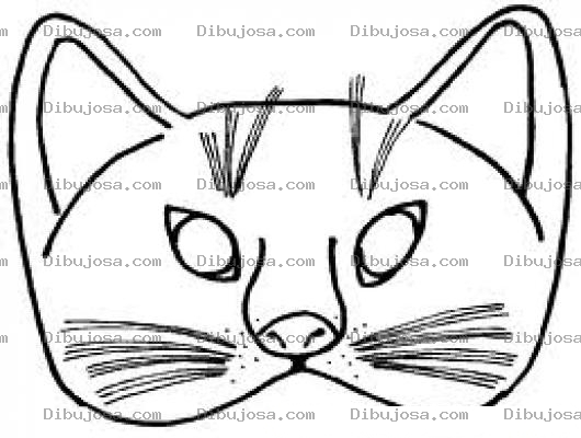 Dibujo para colorear Colorear Gato Sin Boca