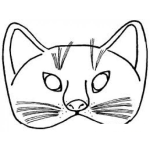 Dibujo para colorear Colorear Gato Sin Boca