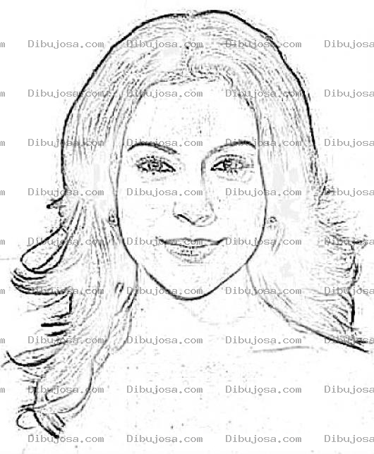 Dibujo para colorear Alyssa Milano Online Coloring Page Dibujo Para Pintar Y Colorear