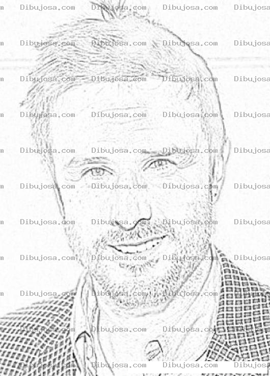 Dibujo para colorear Dibujo De David Arquette Para Pintar Y Colorear Online