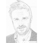 Dibujo para colorear Dibujo De David Arquette Para Pintar Y Colorear Online
