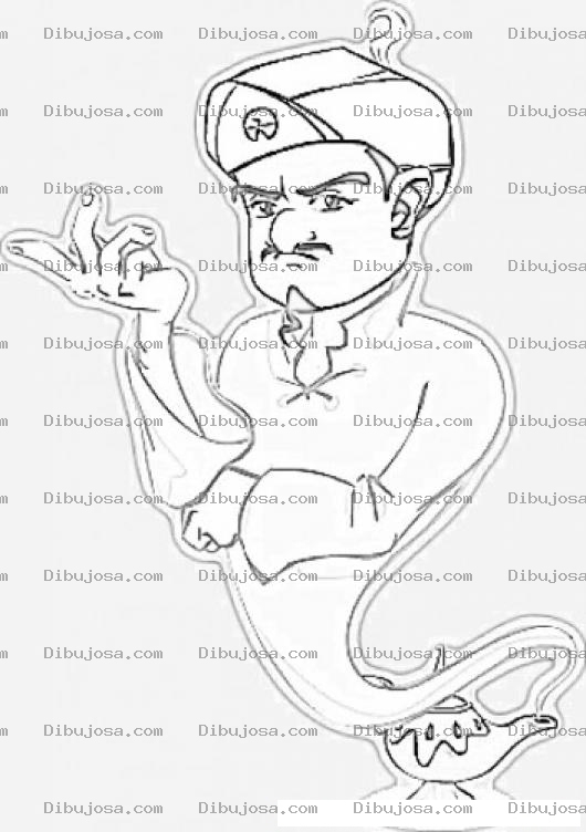 Dibujo para colorear Akinator Game Online Coloring Page Para Pintar Y Colorear Dibujo Del Genio Akinator