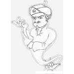 Dibujo para colorear Akinator Game Online Coloring Page Para Pintar Y Colorear Dibujo Del Genio Akinator