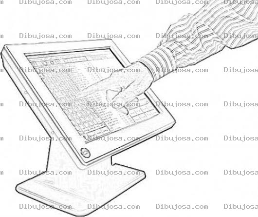 Dibujo para colorear Pantallas Tactiles Para Colorear Online