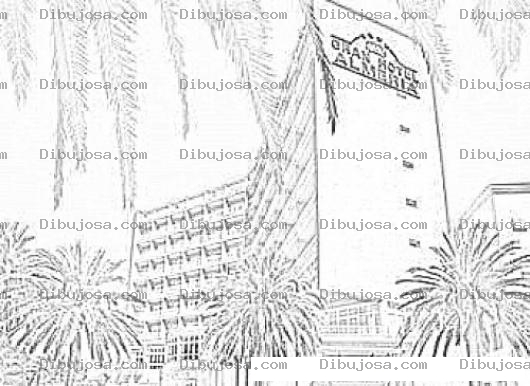 Dibujo para colorear Hotel Almeria Para Colorear Online E Imprimir