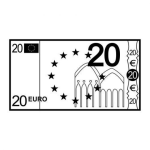Dibujo para colorear 20 Euros Para Colorear Online