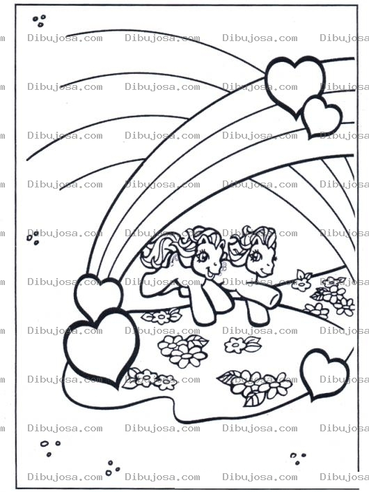 Dibujo para colorear Dibujo De Mi Pequeno Pony Para Colorear Y Pintar