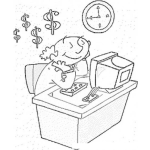 Dibujo para colorear Options Trading Online Coloring Page Dibujo Para Colorear De Un Broker
