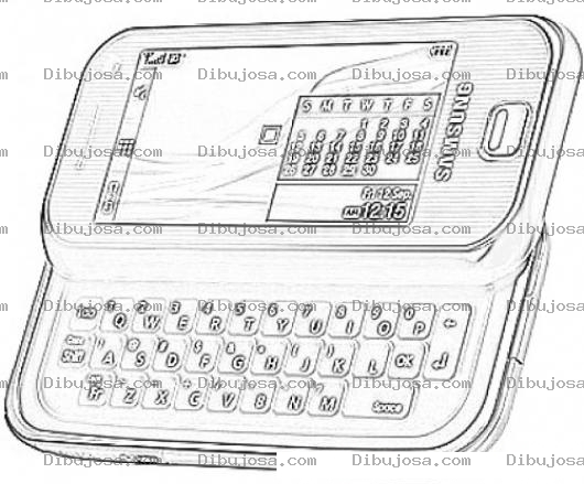 Dibujo para colorear Samsung F700 Online Coloring Page Para Colorear