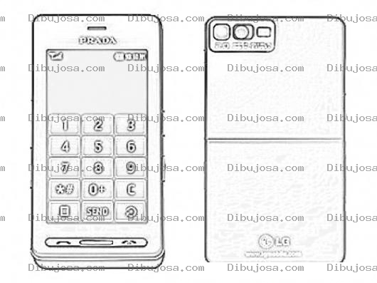 Dibujo para colorear Colorear Celular Lg Ke850