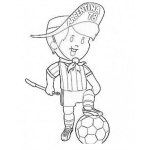 Dibujo para colorear Colorear Dibujito Del Mundial De Futbol De Argentina 78