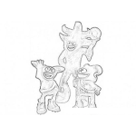 Dibujo para colorear Colorear Mascotas Del Mundial De Corea 2002 Ato Kas Y Nik