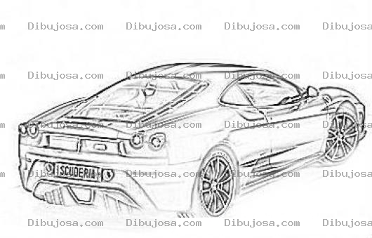 Dibujo para colorear Ferrar F430 Coloring Page Para Pintar Y Colorear