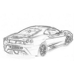 Dibujo para colorear Ferrar F430 Coloring Page Para Pintar Y Colorear