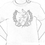 Dibujo para colorear Playera De Guatemala 15 De Septiembre Dia De La Independencia Para Colorear
