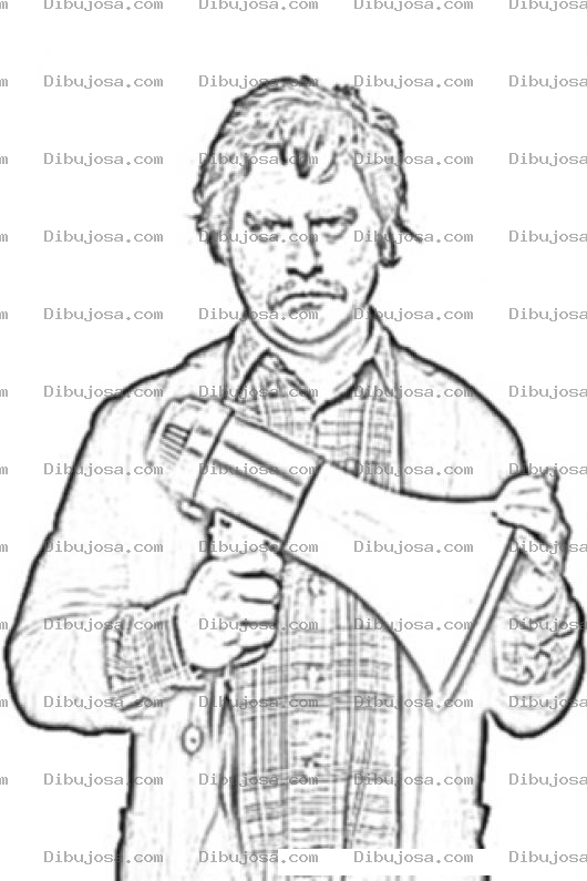 Dibujo para colorear Zach Galifianakis Coloring Page Dibujo Para Colorear Y Pintar Online