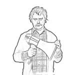 Dibujo para colorear Zach Galifianakis Coloring Page Dibujo Para Colorear Y Pintar Online