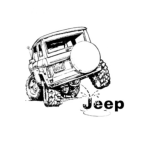 Dibujo para colorear Dibujo Para Colorear De Un Ford Bronco Orinando Sobre Jeep