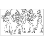 Dibujo para colorear Dibujo Para Colorear A Las Bratz