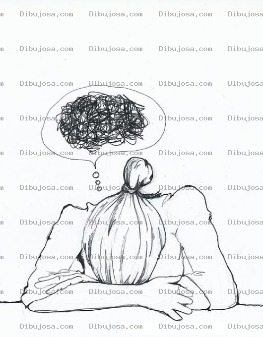 Dibujo para colorear Colorear Mujer Decepcionada Y Enfadada