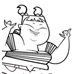 Dibujo para colorear Dibujo De Gordita Feliz Para Colorear Y Pintar