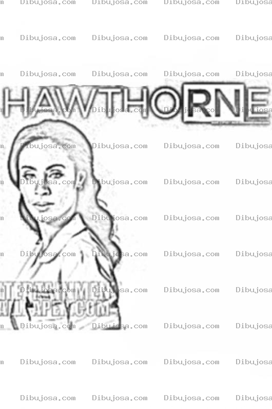 Dibujo para colorear Hawthorne Coloring Page Para Colorear Online