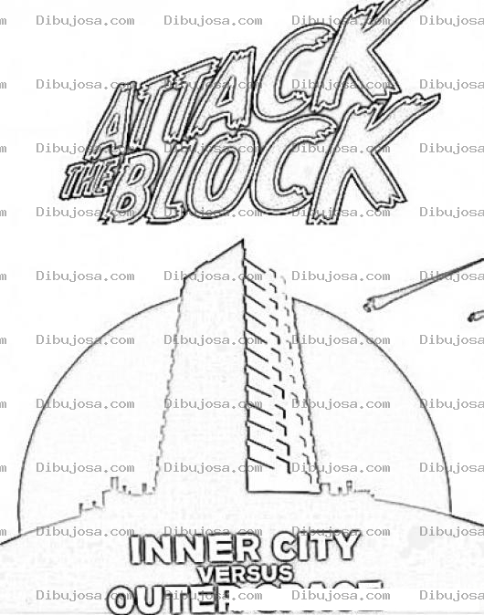 Dibujo para colorear Attack The Block Online Coloring Page