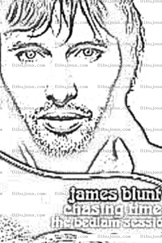 Dibujo para colorear James Blunt Coloring Page Para Colorear Online